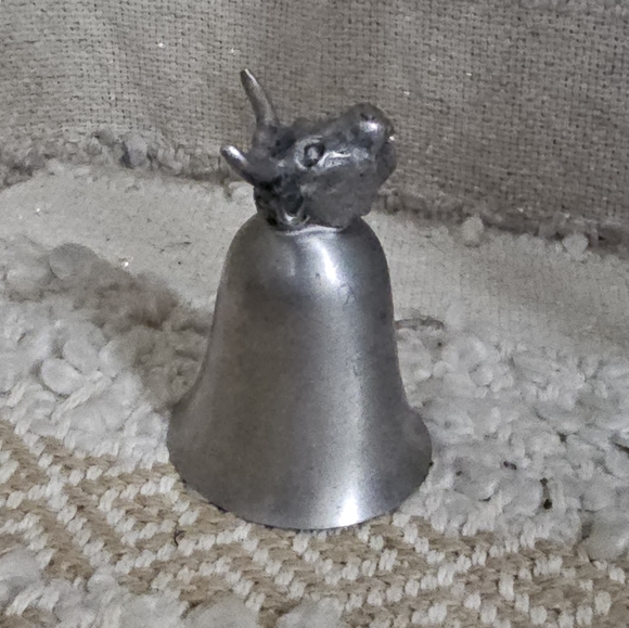 Vintage Towle Pewter Bull Head Jigger Shot Glass Stirrup #7506 - Picture 1 of 10